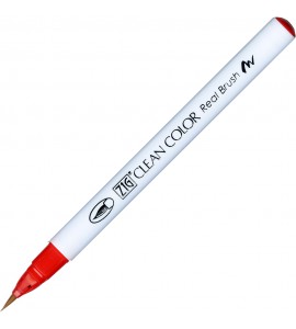 Caneta Zig Clean Color Real Brush Kuretake 022 Carmine Red