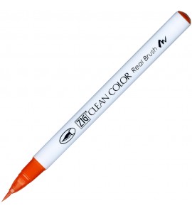 Caneta Zig Clean Color Real Brush Kuretake 023 Scarlet Red