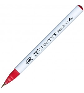 Caneta Zig Clean Color Real Brush Kuretake 029 Geranium Red
