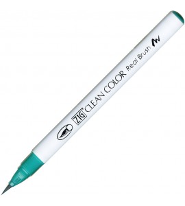 Caneta Zig Clean Color Real Brush Kuretake 042 Turquoise Green