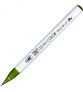 Caneta Zig Clean Color Real Brush Kuretake 043 Olive Green