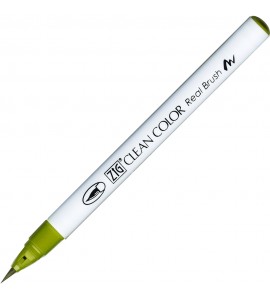 Caneta Zig Clean Color Real Brush Kuretake 046 Mid Green