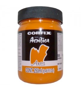 Tinta Acrílica 250ml Corfix Arts  055 Laranja G2