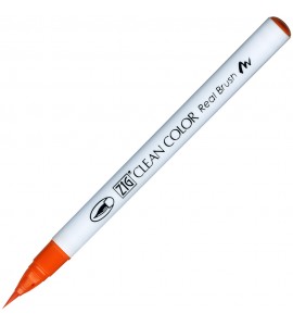 Caneta Zig Clean Color Real Brush Kuretake 070 Orange