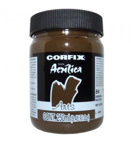 Tinta Acrílica 250ml Corfix Arts  084 Sombra Natural G1