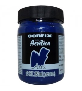 Tinta Acrílica 250ml Corfix Arts  086 Azul Ftalo G1