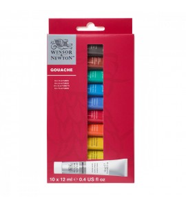 Tinta Winsor & Newton Guache 10 Cores 12ml