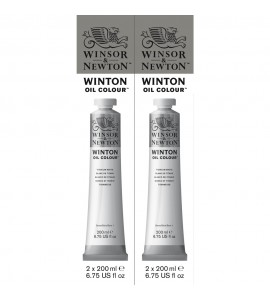 Tinta Óleo Winsor & Newton 200ml Winton Titanium White Pct C/2 