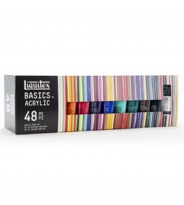 Estojo Tinta Acrílica Liquitex 48 Cores Basics 22ml