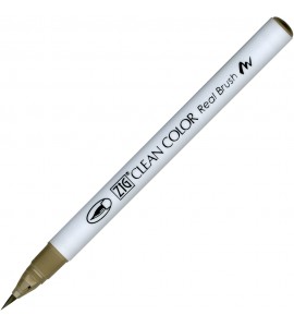 Caneta Zig Clean Color Real Brush Kuretake 096 Mid Gray