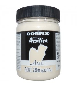 Tinta Acrílica 250ml Corfix Arts 099 Buff Titânio Claro G1