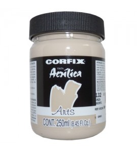 Tinta Acrílica 250ml Corfix Arts 132 Cinza Quente G1
