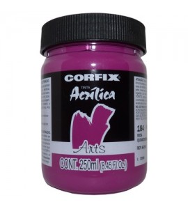 Tinta Acrílica 250ml Corfix Arts  184 Rosa Quinacridona G1