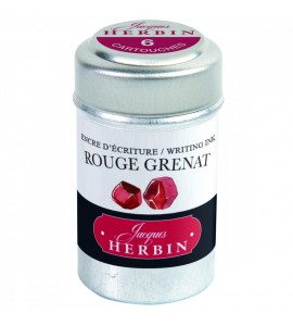Tinta Cartucho Caneta Tinteiro Rouge Grenat Herbin