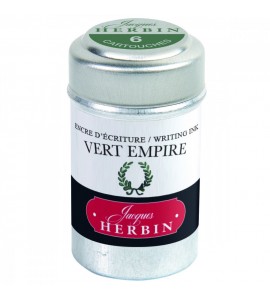 Tinta Cartucho Caneta Tinteiro Vert Empire Herbin
