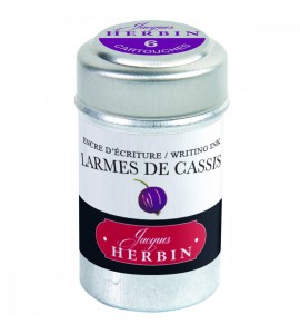 Tinta Cartucho Caneta Tinteiro Larme de Cassis Herbin