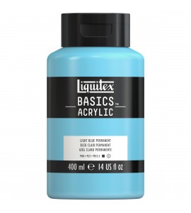 Tinta Acrílica Liquitex Basics 717 Light Blue Permanent 400ml