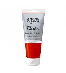 Tinta Acrílica Flashe Lefranc & Bourgeois 80ml S3 206 Fluorescent Orange