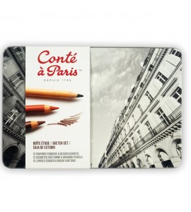 Estojo de Desenho Lápis Conté à Paris The Sketch Set