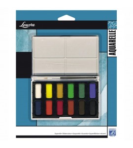 Estojo Aquarela Lefranc & Bourgeois 12 Cores Pastilha 