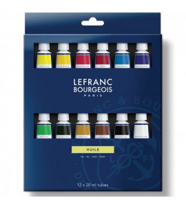 Estojo Tinta Óleo Lefranc & Bourgeois Fine 12 Cores