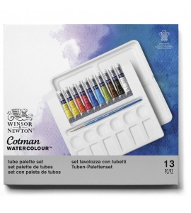 Tinta Aquarela Winsor & Newton Cotman Palette Set 10 Cores 