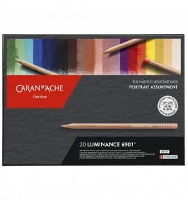 Estojo Lápis de Cor Luminance Caran d'Ache Portrait 20 Cores