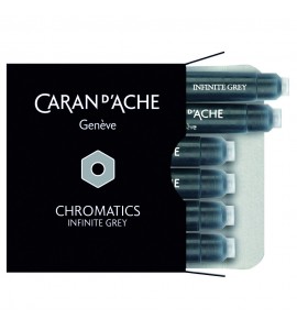 Cartucho Caneta Tinteiro Caran d’Ache Chromatics Infinite Grey C/6