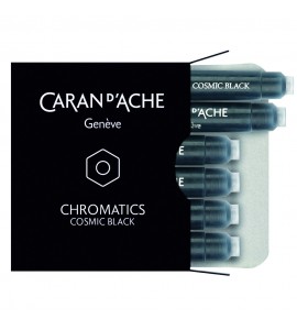 Cartucho Caneta Tinteiro Caran d’Ache Chromatics Cosmic Black 