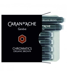 Cartucho Caneta Tinteiro Caran d’Ache Chromatics Organic Brown C/6