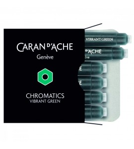 Cartucho Caneta Tinteiro Caran d’Ache Chromatics Vibrant Green C/6