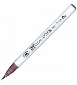 Caneta Zig Clean Color Real Brush Kuretake 808 Plum Gray
