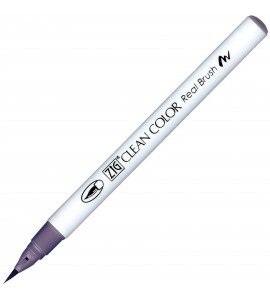 Caneta Zig Clean Color Real Brush Kuretake 809 Purplish Gray