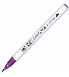 Caneta Zig Clean Color Real Brush Kuretake 811 Red Grape