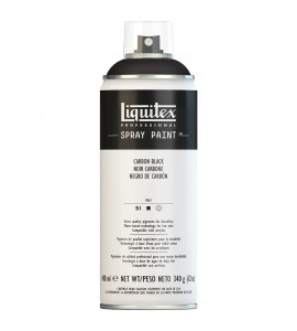 Tinta Spray Liquitex Acrílica 0337 Carbon Black 400ml