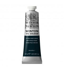 Tinta Óleo Winton 37ml Winsor & Newton 048 Phthalo Deep Green