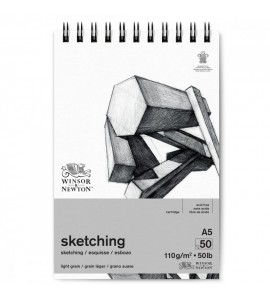 Bloco de Papel Sketch A5 Winsor & Newton 110g/m² 50 Fls