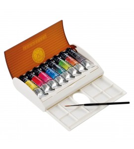 Tinta Aquarela Sennelier L'Aquarelle Extra Fine Bisnaga 08 Cores c/ Pincel