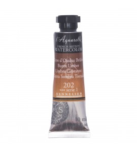 Tinta Aquarela Sennelier L'Aquarelle Extra Fine 10ml S1 202 Burnt Umber