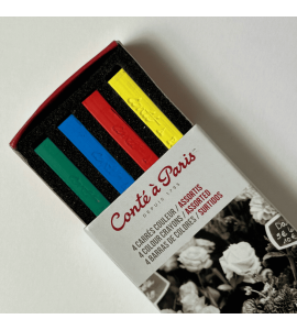 Pastel Seco Conté à Paris Carré 04 Cores 