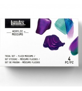 Conjunto Medium Acrílico Fluid Liquitex 4 Unidades