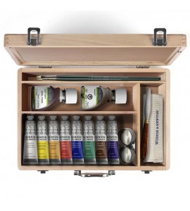 Estojo Tinta Óleo Winton Winsor & Newton Caixa Madeira