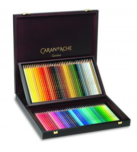 Lápis Aquarelável Prismalo Caran D’Ache 80 Cores Cx de Madeira
