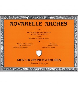 Bloco de Papel Para Aquarela Arches Canson TT 300g/m² 23x31cm