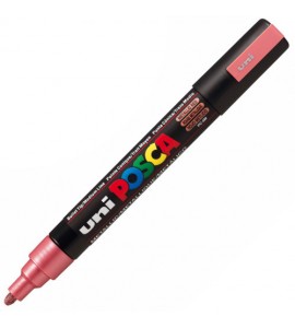 Caneta Posca Uni Ball PC-5M Vermelho Metálico