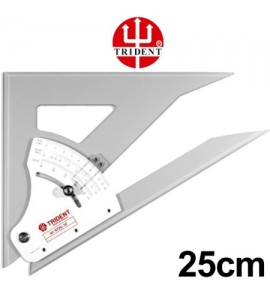 Esquadro de Acrílico Ajustável Trident com Transferidor 4725