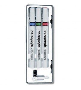 Estojo de Caneta Nanquim Desegraph 3 Peças