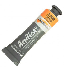 Tinta Acrílica Fluorescente Corfix 37ml 1009 Laranja