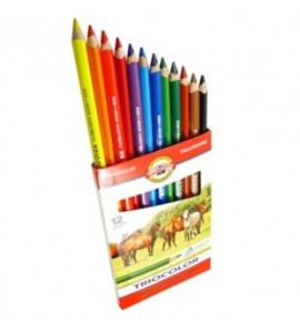 Lápis de Cor Triocolor 12 Cores