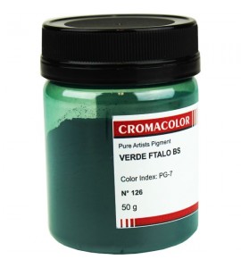 Pigmento Artístico Cromacolor Puro 126 Verde Ftalo BS 50g